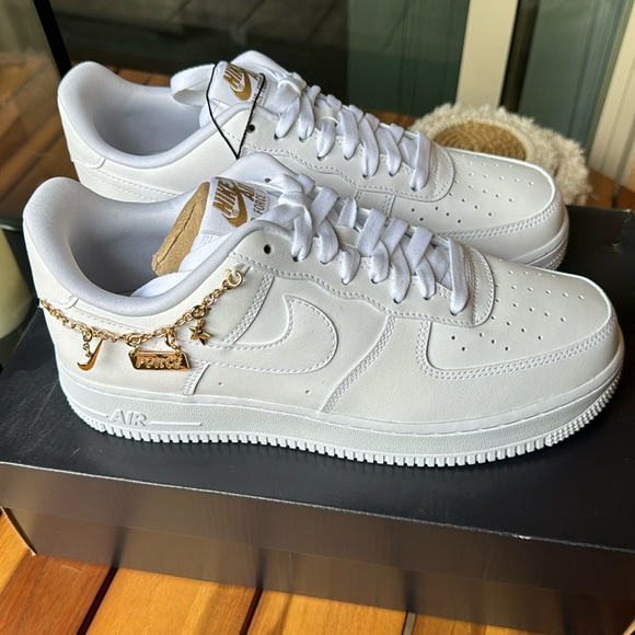 air force 1's with charms